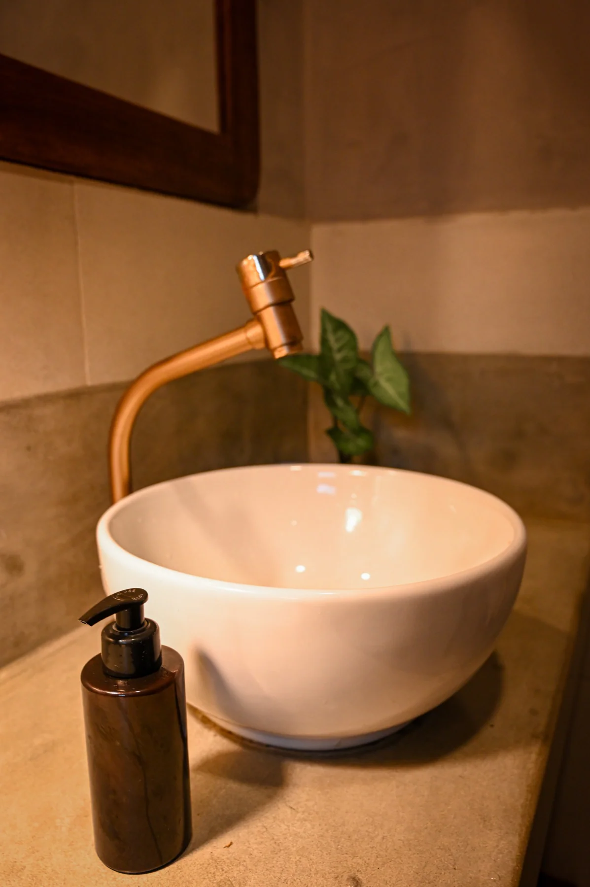 Detalhe do banheiro da Zenhouse Pipa