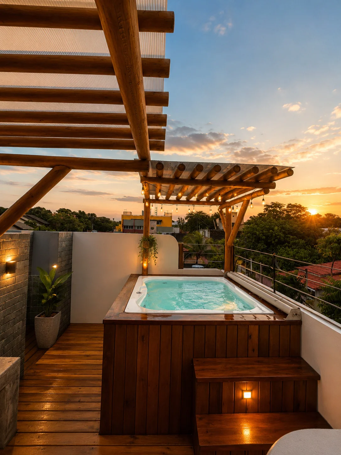 Loft com Rooftop Privativo e hidro da Zenhouse Pipa